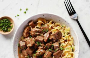 Stroganoff de carne de res – un hermoso desastre