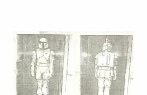 Star Wars Boba Fett Fett Prueba de vestuario Impresión