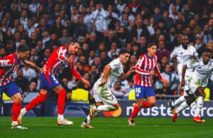 Real Madrid vence al Atlético 2-1 en el Derby de la Liga de Campeones, Arsenal Romps PSV