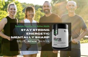 Suplemento de creatina para adultos activos