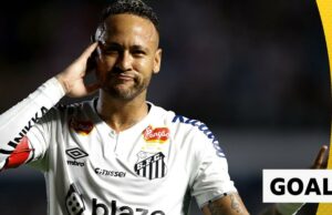 Neymar Jr: Brasil Forward anota el tiro libre en Santos Win
