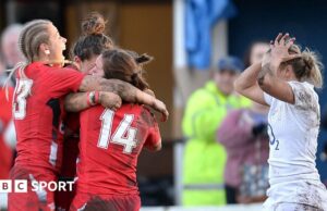 Seis naciones femeninas: 10 años desde que Gales sorprendió a los ganadores de la Copa Mundial Inglaterra