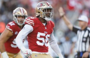 Los Falcons Firming Edge correr Leonard Floyd horas después del lanzamiento de los 49ers con San Francisco descendiendo en reconstrucción