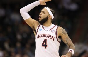 Auburn tropieza en la carrera por la mejor semilla en el torneo de la NCAA después de 83-72 derrotas ante Texas A&M