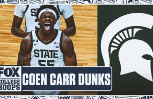Los mejores volcados de Coen Carr con Michigan State de la temporada 2024-2025 | Hoops de Fox College