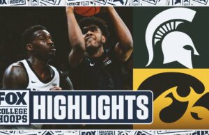 No. 8 Michigan State Spartans vs. Iowa Hawkeyes Highlights | Hoops de Fox College