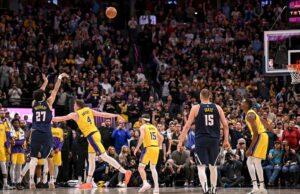 Mira: Jamal Murray de Nuggets continúa persiguiendo a Lakers con otro saltador ganador del juego