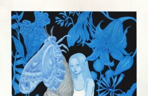 Las interacciones incómodas significan una respuesta a la tragedia en las ilustraciones azules de Jinjoo Jo – Colosal