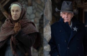 Ver Harrison Ford y Helen Mirren revelan que necesitaban ropa interior literal que funcione con baterías para lidiar con el frío frío de Montana en 1923: “Tienen los cables de extensión más largos”