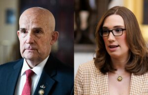 Sarah McBride dice “Gracias, presidenta de Madame” al congresista republicano que la mascará