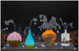 Los buques de porcelana son portales a través del tiempo y el espacio en pinturas de Sun Hwa Kim – Colossal