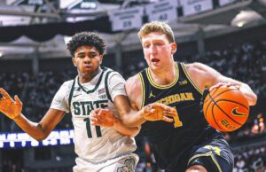 No. 8 Michigan State Tops No. 17 Michigan, gana el título Big Ten por tres juegos