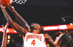 Los sueños del torneo de la NCAA del estado de Ohio probablemente se desvanecieron después de 77-70 derrotas ante Iowa