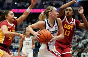 UConn vs. USC Probable, Predicción: 2025 femeninas de torneo de la NCAA femenina Elite 8 Picks de expertos probados