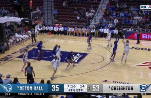 Morgan Maly golpea un triple, extendiendo el liderazgo de Creighton sobre Seton Hall
