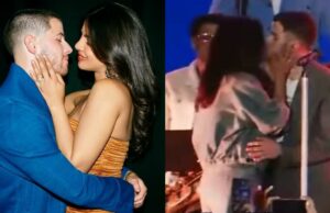 Priyanka Chopra bloquea los labios con Nick Jonas en el evento del Salón de la Fama de Nueva Jersey