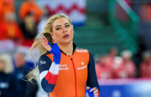 Jutta Leerdam toma el bronce en 1000m femenino frente al novio Jake Paul