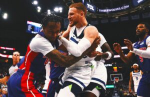 Pistons-Timberwolves Fight se derrama a la multitud, lo que lleva a 7 eyecciones