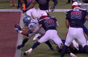 Jacob Saylors se apresura por el primer TD de la temporada 2025 de UFL, dando ventaja de Battlehawks sobre los cuestiones ásperas