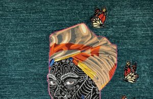 Los retratos reales evocan mito y poder en los textiles de Simone Elizabeth Saunders a mano-Colosal