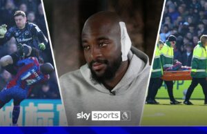 Mateta habla sobre su lesión de terror contra Millwall en la televisión exclusiva
