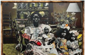 En relicarios vívidos, Stan Squirewell capas retratos anónimos y textiles estampados – Colossal