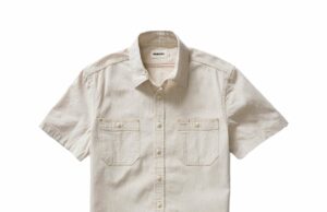 Taylor Stitch Camisa de uso de chambray de manga corta