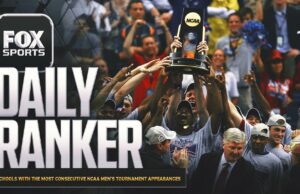 ¿Qué escuelas tienen las apariciones de torneo masculinas más consecutivas de la NCAA de todos los tiempos?