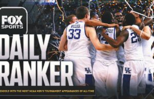 ¿Qué escuelas tienen la mayoría de las apariciones en el torneo de la NCAA de todos los tiempos?