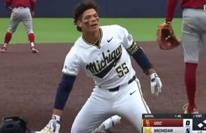 Univ. del jugador de béisbol de Michigan se disculpa por imitar el uso de cocaína