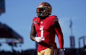 Deebo Samuel dice que pesaba 225 libras el año pasado, 10 libras por encima de su peso listado