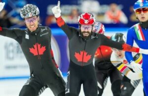 Canadá domina los campeonatos mundiales de patinaje de velocidad corta