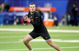 Los santos trabajaron en Syracuse QB Kyle McCord el jueves