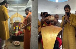 Vishnu Manchu busca bendiciones en el lugar de nacimiento de Kannappa antes del lanzamiento del cine