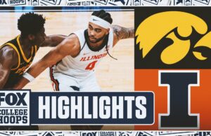 Iowa Hawkeyes vs. Illinois Fighting Illini Big Ten Tournament Highlights | Hoops de Fox College