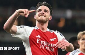 Declan Rice: el mediocampista del Arsenal se deleita con la magia de tiro libre contra el Real Madrid en la Liga de Campeones