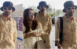 Varun Dhawan acompañado por la esposa Natasha Dalal se avergüenza después de que el pasajero golpea a los PAP con “esto es ridículo”: Mira