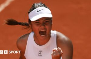 El regreso a la acción de Emma Raducanu comienza con la victoria de Madrid sobre Suzan Lamens