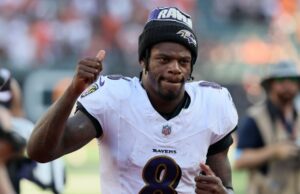 Lamar Jackson-Dale Earnhardt Jr. Discutir a la marca resuelta