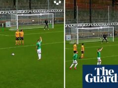 'Ice-Coold': el jugador anota el descarado tiro libre en el tercer nivel del fútbol sueco-Video | Fútbol americano