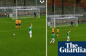 'Ice-Coold': el jugador anota el descarado tiro libre en el tercer nivel del fútbol sueco-Video | Fútbol americano