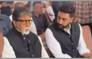 Abhishek Bachchan se enoja con los paparazzi en el funeral de Manoj Kumar; Empuja la cámara en video viral |