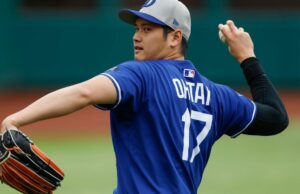 Shohei Ohtani lanza una sesión de bullpen para Los Angeles Dodgers