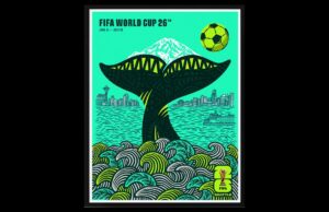 El póster inspirado en Orca-Inspirado de Seattle hace olas para la FIFA 2026