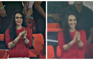 Preity Zinta muestra su sonrisa de hoyuelos mientras anima al equipo de cricket; Alabanza Abhishek Sharma – Fotos |