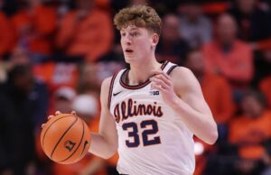 El estudiante de primer año estrella de Illinois, Kasparas Jakucionis, entrará en el draft de la NBA
