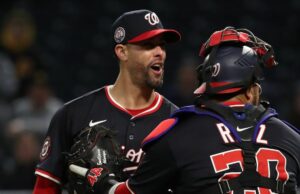 Jorge López de los Nacionales suspendió 3 juegos por lanzar a Andrew McCutchen