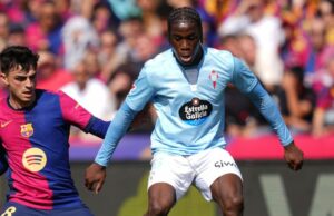 Moriba de Celta Vigo dirigida por insultos racistas en el Barcelona, dice el entrenador