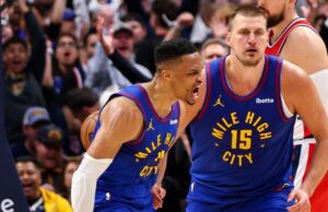 Westbrook Stings clips en el embrague mientras Nuggets toman el Juego 1 en OT