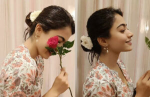 Rashmika's Blush y A Pink Rose Row up de rumores de propuestas: ¿es Vijay Deverakonda el gifter misterioso? Los fanáticos preguntan